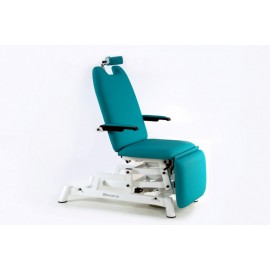 FAUTEUIL OPHTALMOLOGIQUE DE 3 PANNEAUX AVEC REPOSE-BRAS AJUSTABLES ET REPOSE-TÊTE ERGONOMIQUE