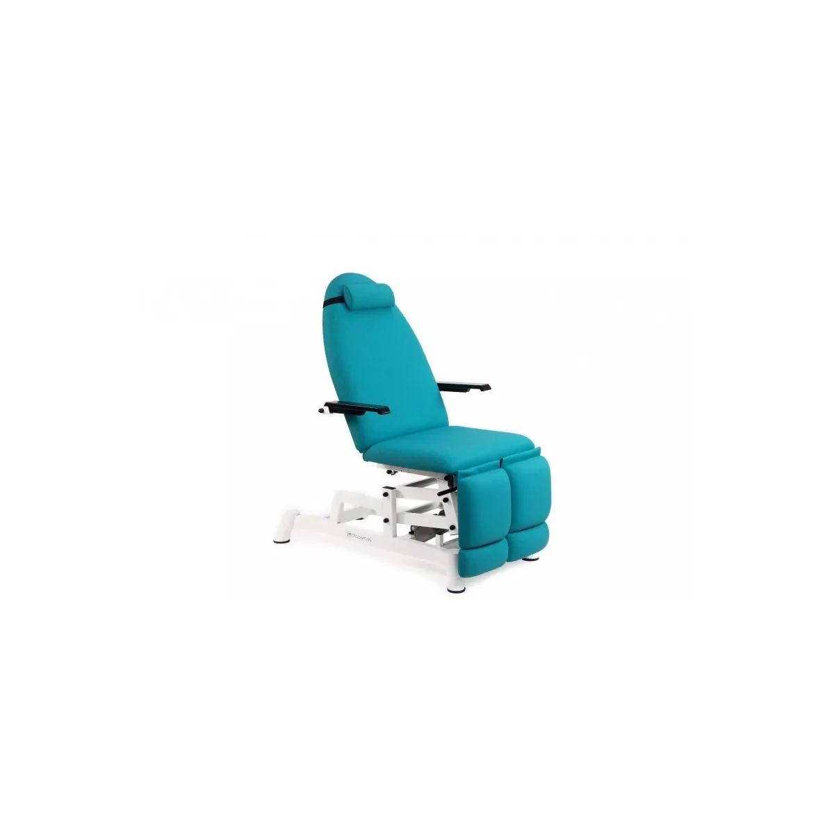 FAUTEUIL ÉLECTRIQUE DE PODOLOGIE AVEC HAUTEUR RÉGLABLE ET JAMBIÈRES INDÉPENDANTES 