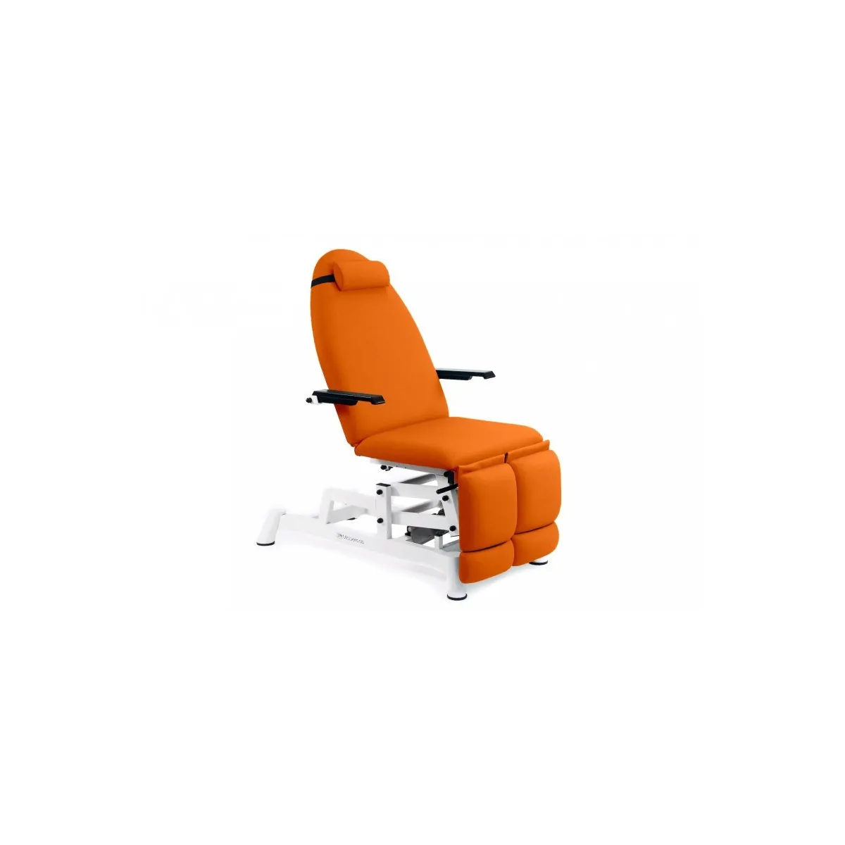 FAUTEUIL DE PODOLOGIE AVEC 2 MOTEURS, TRENDELENBURG ET JAMBIÈRES INDÉPENDANTES EXTENSIBLES