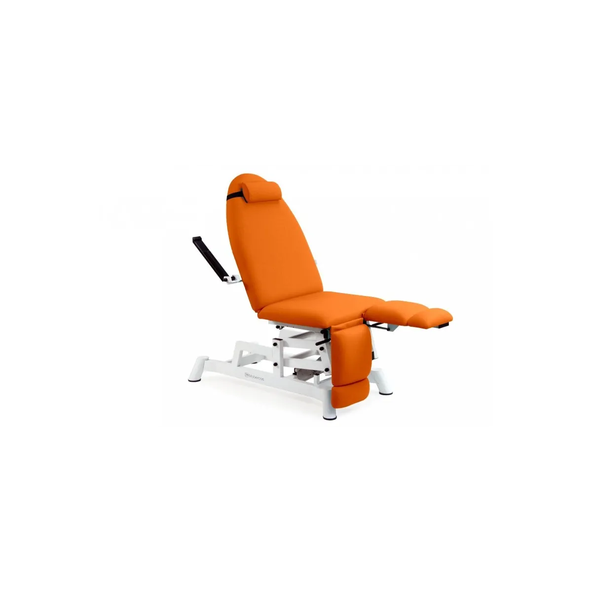 FAUTEUIL DE PODOLOGIE AVEC 2 MOTEURS, TRENDELENBURG ET JAMBIÈRES INDÉPENDANTES EXTENSIBLES