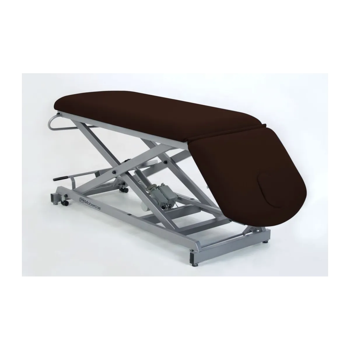 TABLE ÉLECTRIQUE AVEC DOSSIER PROCLIVE / DÉCLIVE, ROUES RÉTRACTABLES, BOUCHON FACIAL ET PORTE-ROULEAUX