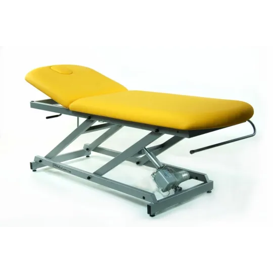 TABLE D'EXAMEN ÉLECTRIQUE AVEC PORTE-ROULEAUX ET BOUCHON FACIAL