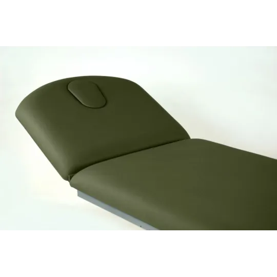 TABLE D'EXAMEN ÉLECTRIQUE PROCLIVE / DÉCLIVE AVEC PORTE-ROULEAUX ET BOUCHON FACIAL INCLUS