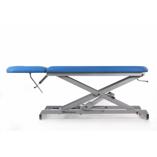 TABLE D'EXAMEN HYDRAULIQUE AVEC DOSSIER PROCLIVE / DÉCLIVE, BOUCHON FACIAL ET PORTE-ROULEAUX