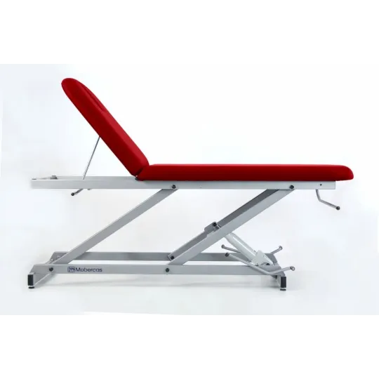 TABLE d'EXAMEN HYDRAULIQUE AVEC PORTE-ROULEAUX ET BOUCHON FACIAL