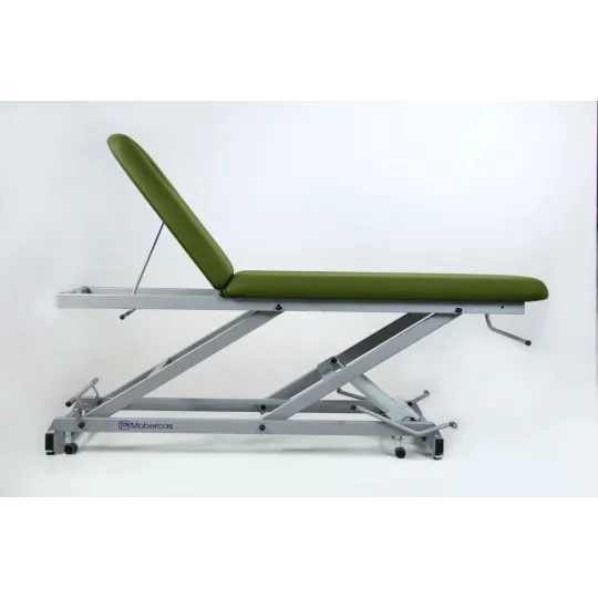 TABLE D'EXAMEN HYDRAULIQUE AVEC PORTE-ROULEAUX? BOUCHON FACIAL ET ROUES RÉTRACTABLES