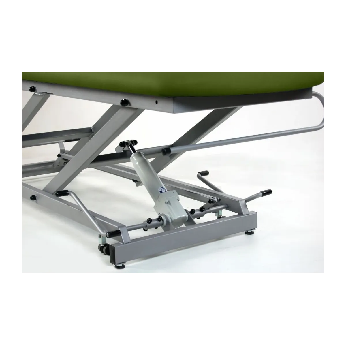 TABLE D'EXAMEN HYDRAULIQUE AVEC PORTE-ROULEAUX? BOUCHON FACIAL ET ROUES RÉTRACTABLES