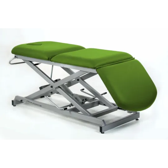 TABLE HYDRAULIQUE TYPE FAUTEUIL AVEC MONTÉE VERTICALE SANS DÉPLACEMENT, BOUCHON FACIAL ET PORTE-ROULEAUX