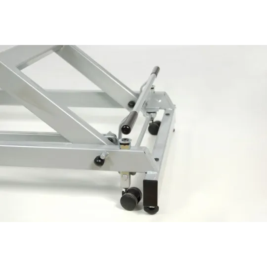 TABLE DIVAN HYDRAULIQUE TYPE FAUTEUIL AVEC PORTE-ROULEAUX, ROULETTES RÉTRACTABLES ET BOUCHON FACIAL