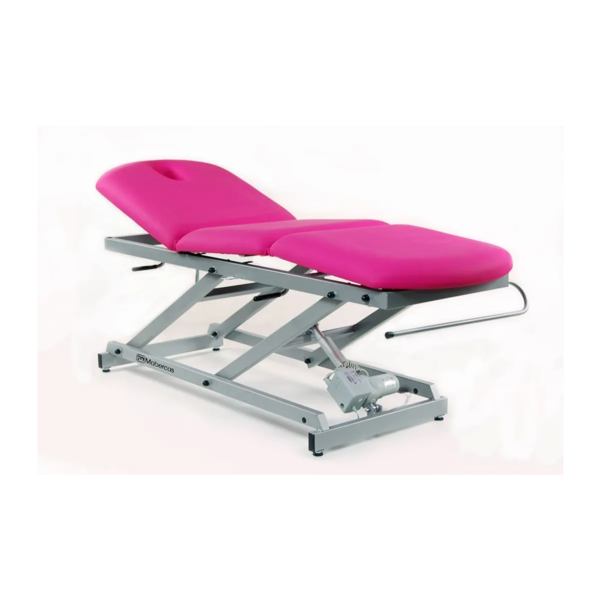 TABLE ÉLECTRIQUE DE 3 PANNEAUX AVEC ARTICULATION CENTRALE, PORTE-ROULEAUX ET BOUCHON FACIAL