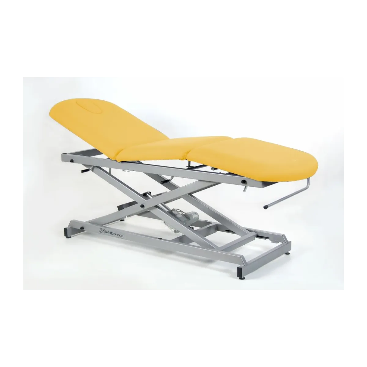 TABLE ÉLECTRIQUE AVEC UNE ARTICULATION CENTRALE, MONTÉE SANS DÉPLACEMENT LATÉRAL? BOUCHON FACIAL ET PORTE-ROULEAUX