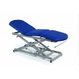 TABLE HYDRAULIQUE AVEC MONTÉE VERTICALE SANS DÉPLACEMENT LATÉRAL, ARTICULATION CENTRALE, BOUCHON FACIAL ET PORTE-ROULEAUX
