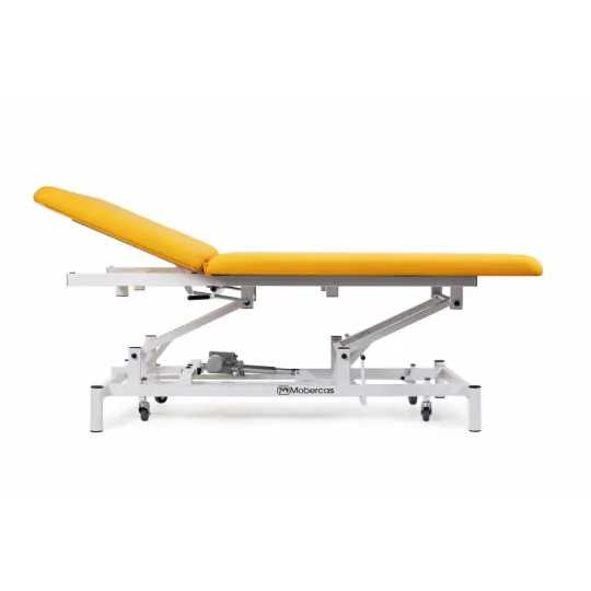 TABLE ÉLECTRIQUE TYPE BOBATH AVEC DOSSIER ET ROULETTES RÉTRACTABLES