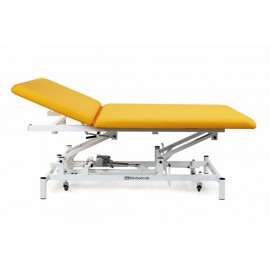 TABLE ÉLECTRIQUE TYPE BOBATH AVEC DOSSIER ET ROULETTES RÉTRACTABLES