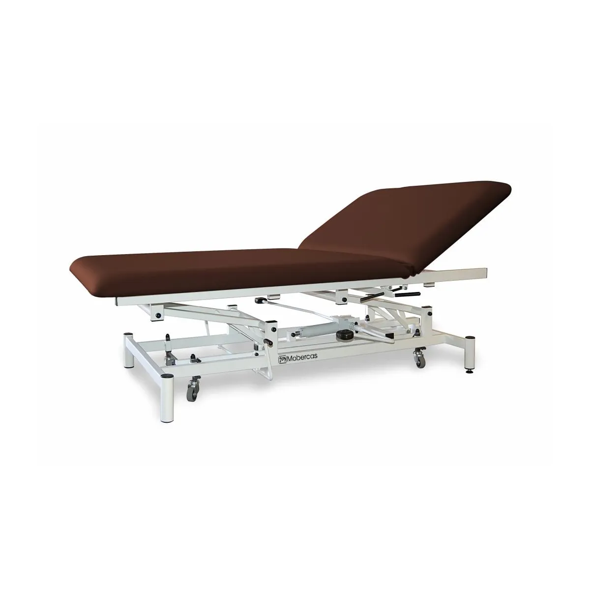 TABLE HYDRAULIQUE TYPE BOBATH AVEC DOSSIER ET ROULETTES RÉTRACTABLES