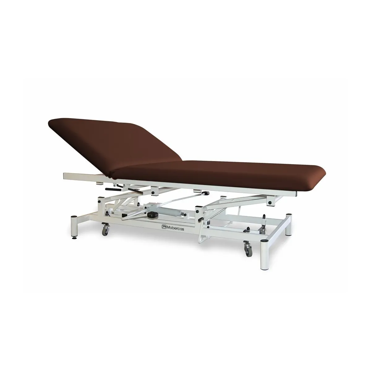 TABLE HYDRAULIQUE TYPE BOBATH AVEC DOSSIER ET ROULETTES RÉTRACTABLES