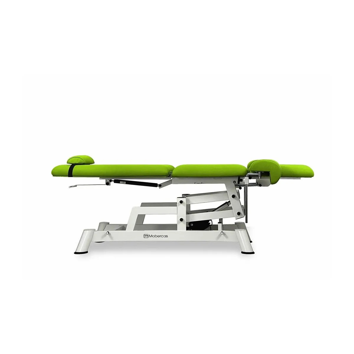 FAUTEUIL GYNÉCOLOGIQUE À HAUTEUR RÉGLABLE AVEC JAMBIÈRES GYNÉCOLOGIQUES ET PLATEAU AMOVIBLE 