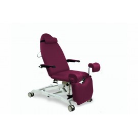 FAUTEUIL GYNÉCOLOGIQUE AVEC 3 MOTEURS, JAMBIÈRES GYNÉCOLOGIQUE, PLATEAU AMOVIBLE ET ACCOUDOIRS 