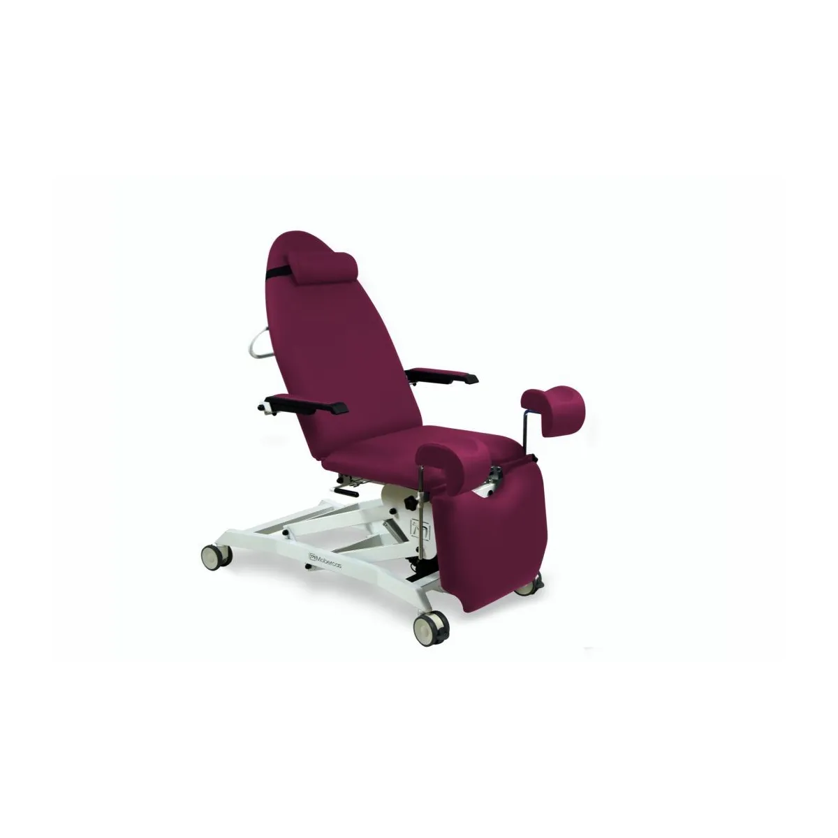 FAUTEUIL GYNÉCOLOGIQUE AVEC 3 MOTEURS, JAMBIÈRES GYNÉCOLOGIQUE, PLATEAU AMOVIBLE ET ACCOUDOIRS 