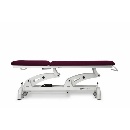 TABLE D'EXAMEN ÉLECTRIQUE DE 2 PANNEAUX AVEC ROULETTES RÉTRACTABLES