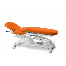 TABLE ÉLECTRIQUE MULTIFONCTIONS DE 9 PANNEAUX AVEC ARTICULATION CENTRALE, TRENDELENBURG ET ROULETTES RÉTRACTABLES