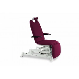 FAUTEUIL OPHTALMOLOGIE DE 3 PANNEAUX, 2 MOTEURS, AVEC REPOSE-BRAS AJUSTABLES ET REPOSE-TÊTE ERGONOMIQUE