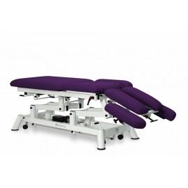 TABLE ÉLECTRIQUE MULTIFONCTION AVEC CYPHOSE, TRENDELENBURG, BOUCHON FACIAL ET ROULETTES RÉTRACTABLES