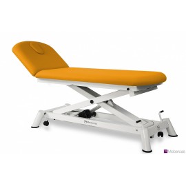 TABLE ÉLECTRIQUE 2 PANNEAUX AVEC PORTE-ROULEAUX? BOUCHON FACIAL ET ROULETTES RÉTRACTABLES