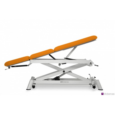TABLE ÉLECTRIQUE 3 PANNEAUX AVEC DOSSIER PRO / DÉCLIVE, BOUCHON FACIAL, TRENDELEMBURG ET ROULETTES RÉTRACTABLES