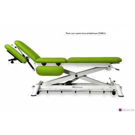 TABLE ÉLECTRIQUE 7 PLANS AVEC DOSSIER PRO / DÉCLIVE, ACCOUDOIRS, BOUCHON FACIAL ET ROULETTES RÉTRACTABLES
