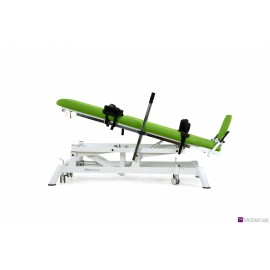 TABLE DE VERTICALISATION POUR PÉDIATRIE 2 PLANS, 2 MOTEURS, REPOSE-PIEDS INDÉPENDANTS ET ACCESOIRES