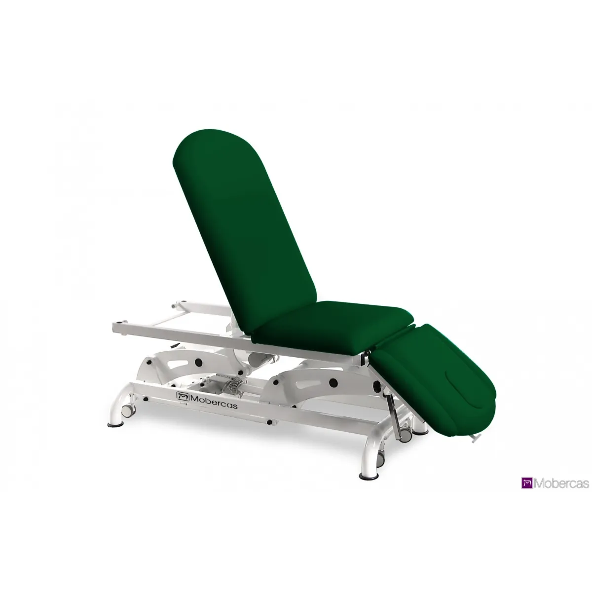 TABLE ÉLECTRIQUE 3 PANNEAUX AVEC ACCOUDOIRS, 3 MOTEURS, CYPHOSE, PORTE-ROULEAUX, BOUCHON FACIAL ET ROULETTES RÉTRACTABLES