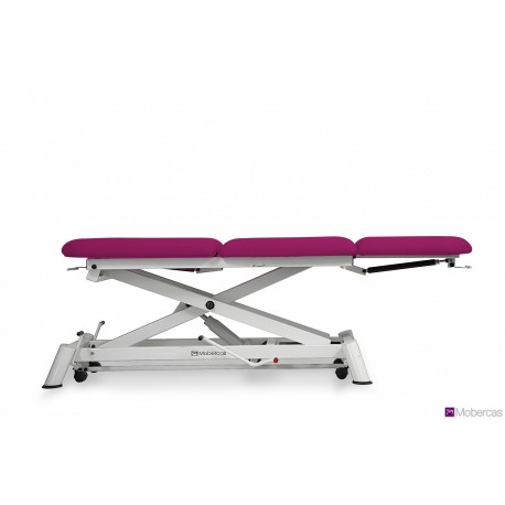 TABLE HYDRAULIQUE 3 PLANS AVEC PORTE-ROULEAUX, BOUCHON FACIAL ET ROULETTES RÉTRACTABLES