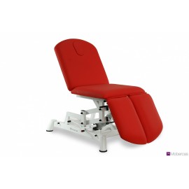FAUTEUIL HYDRAULIQUE 3 PLANS AVEC JAMBIÈRES INDÉPENDANTES ET BOUCHON FACIAL