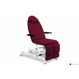 FAUTEUIL HYDRAULIQUE DE PODOLOGIE AVEC HAUTEUR RÉGLABLE ET JAMBIÈRES INDÉPENDANTES