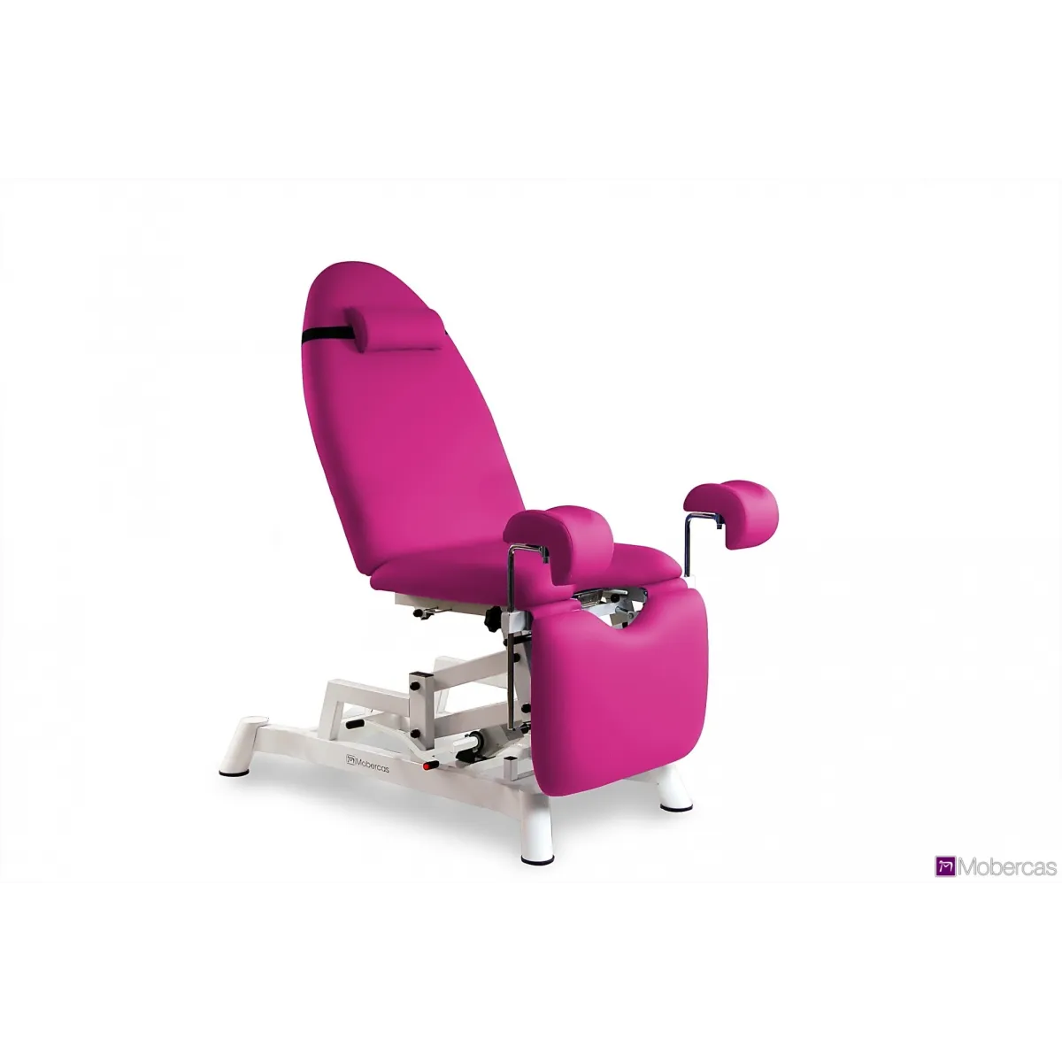 FAUTEUIL HYDRAULIQUE DE GYNÉCOLOGIE A HAUTEUR RÉGLABLE AVEC JAMBIÈRES GYNÉCOLOGIQUE ET PLATEAU AMOVIBLE