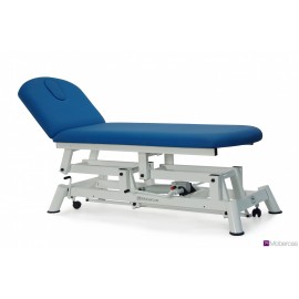 TABLE D'EXAMEN HYDROLIQUE 2 PLANSAVEC PORTE-ROULEAUX? BOUCHON FACIAL ET ROULETTES RÉTRACTBLES
