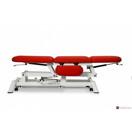 TABLE HYDRAULIQUE 3 PLANS AVEC ACCOUDOIRS, BOUCHON FACIAL ET ROULETTES RÉTRACTABLES
