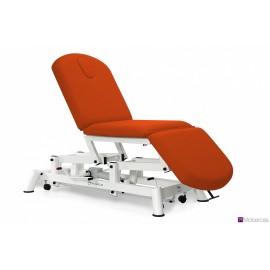 TABLE HYDRAULIQUE 3 PLANS AVEC BOUCHON FACIAL ET ROULETTES RÉTRACTABLES