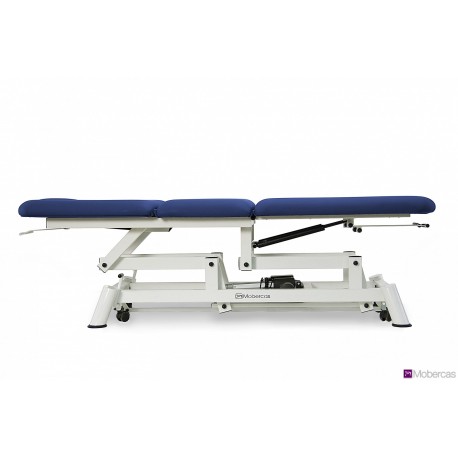 TABLE HYDRAULIQUE MULTIFONCTIONNELLE 4 PLANS AVEC JAMBIÈRES INDÉPENDANTES, BOUCHON FACIAL ET ROULETTES RÉTRACTABLES