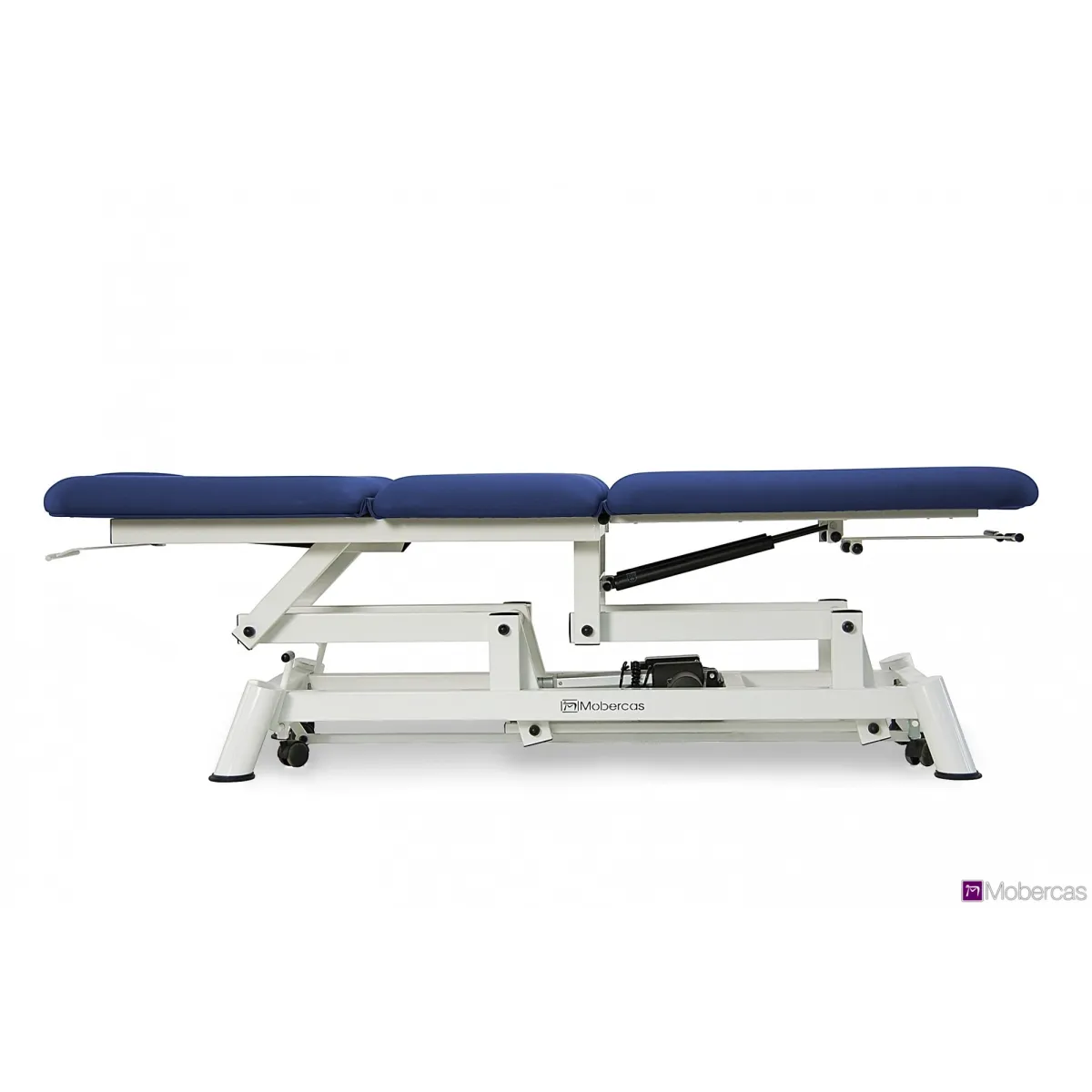 TABLE HYDRAULIQUE MULTIFONCTIONNELLE 4 PLANS AVEC JAMBIÈRES INDÉPENDANTES, BOUCHON FACIAL ET ROULETTES RÉTRACTABLES