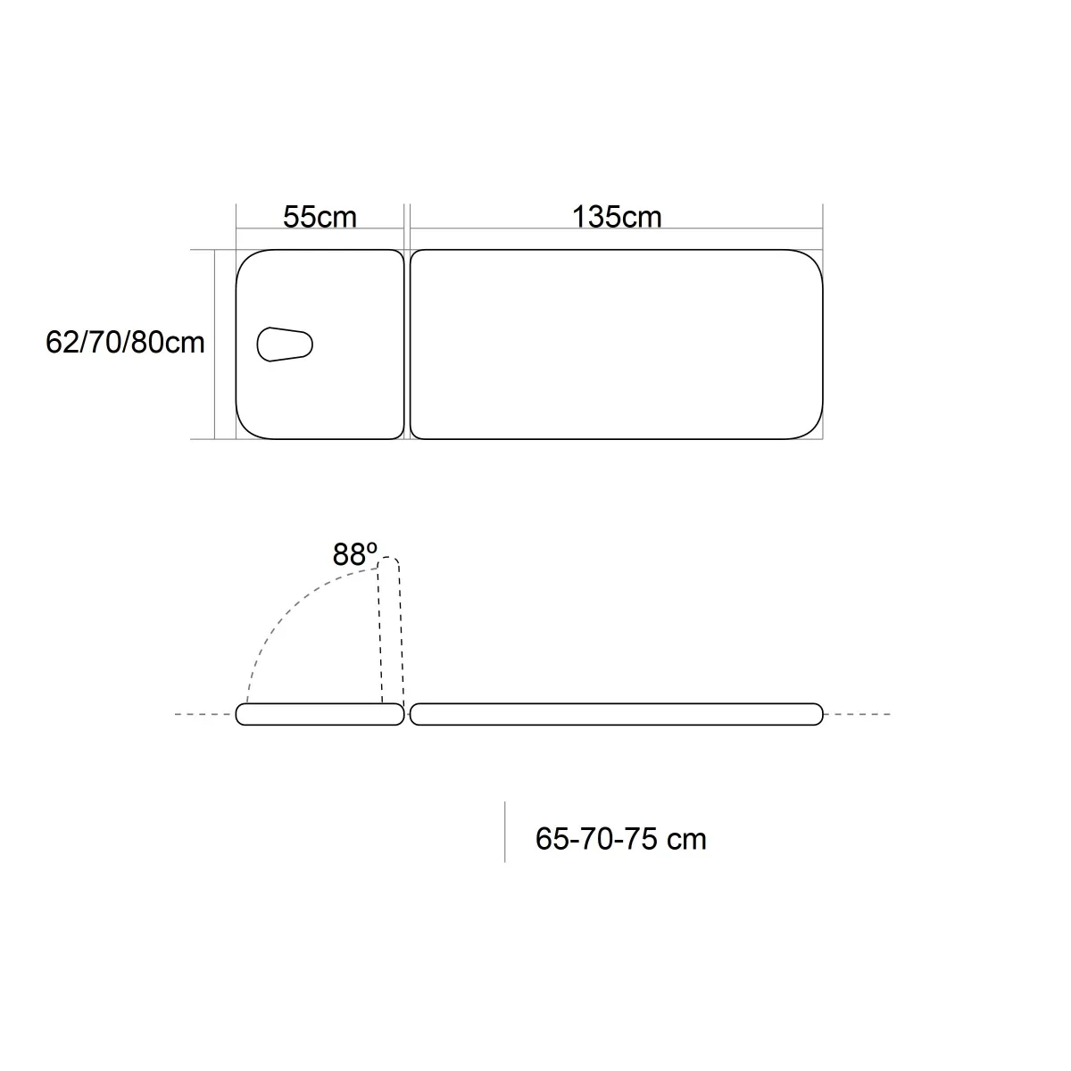 TABLE FIXE AVEC DOSSIER