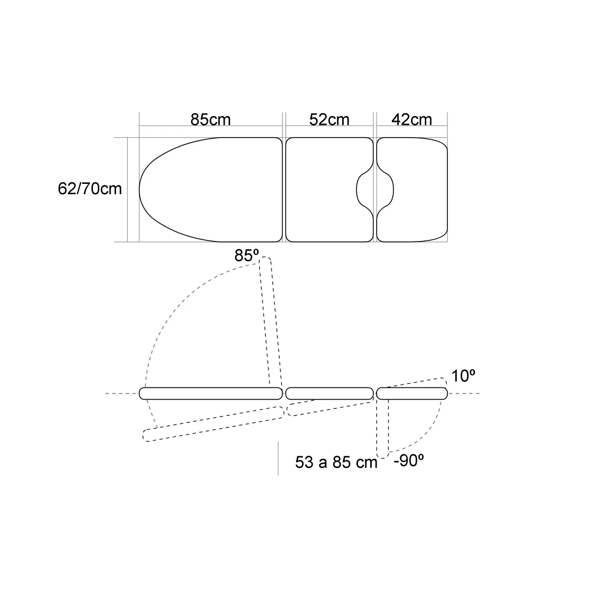FAUTEUIL GYNÉCOLOGIQUE À HAUTEUR RÉGLABLE AVEC JAMBIÈRES GYNÉCOLOGIQUES ET PLATEAU AMOVIBLE 