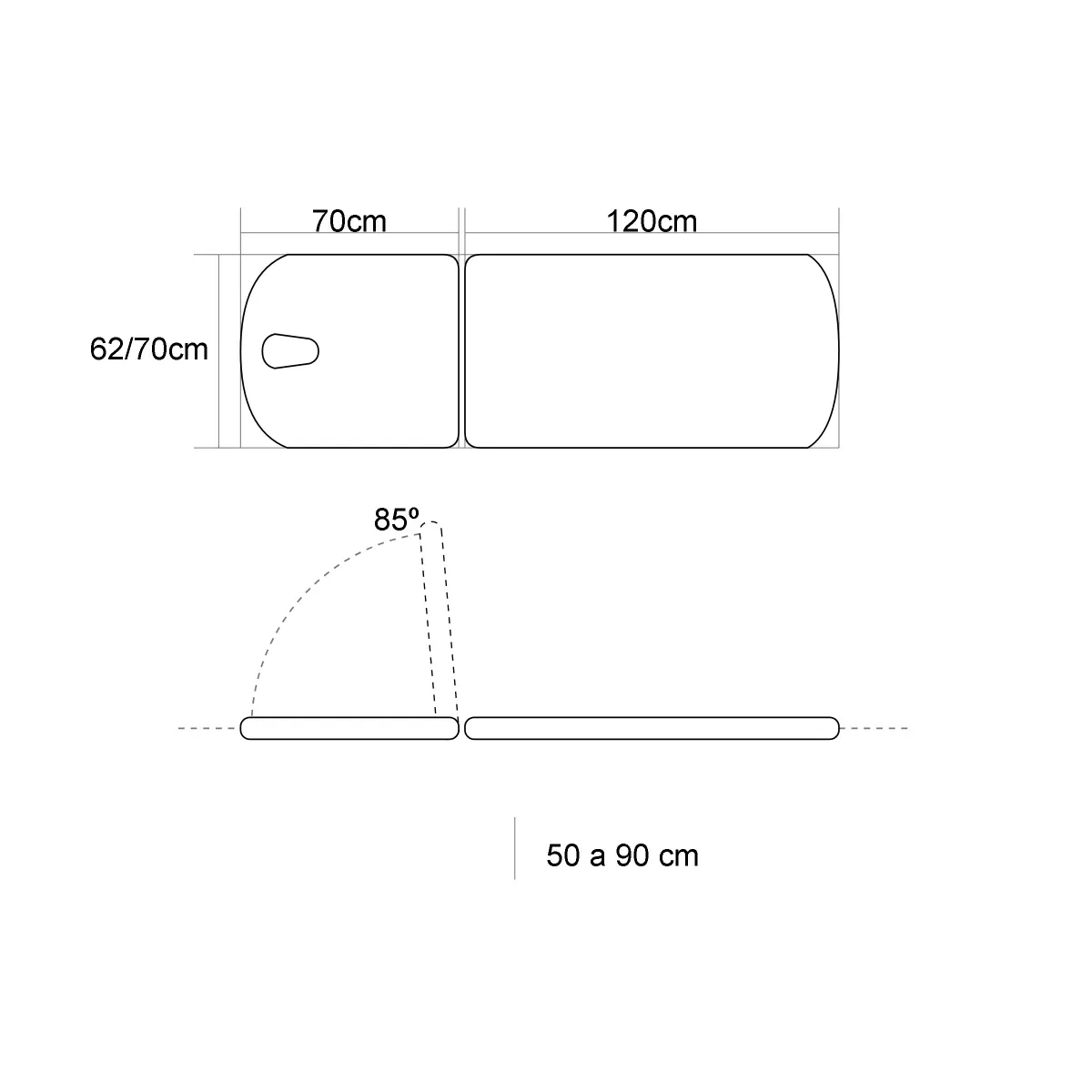 TABLE D'EXAMEN ÉLECTRIQUE 2 PLANS AVEC MONTÉE VERTICALE ET ROULETTES