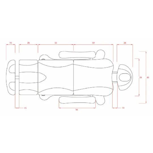 FAUTEUIL ÉLECTRIQUE ESTHÉTIQUE "TELLA" 4 MOTEURS