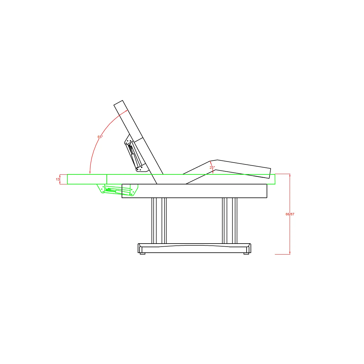 TABLE SPA HAUT DE GAMME "TENSOR" 4 MOTEURS