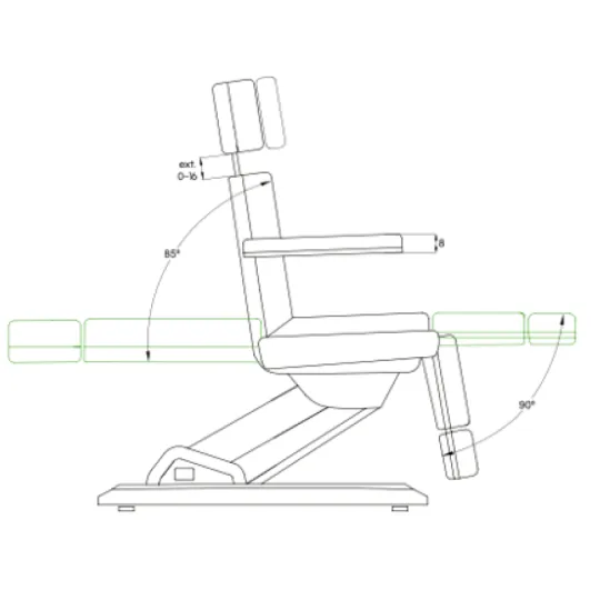 Fauteuil de podologie Solstice 3 moteurs