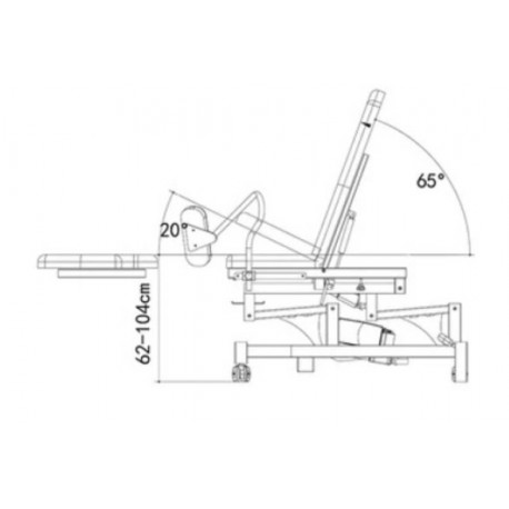Fauteuil gynécologique électrique 2 moteurs