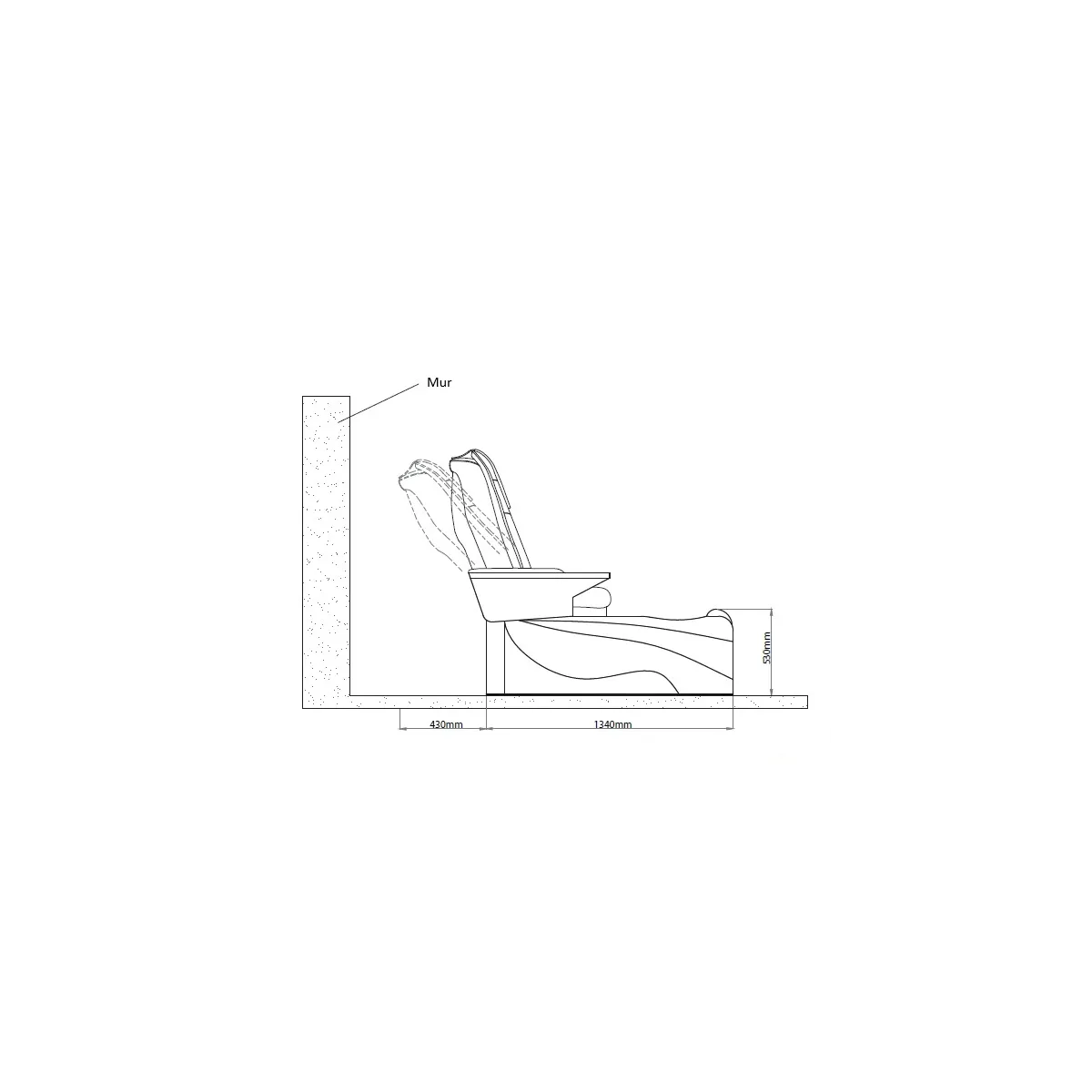 Fauteuil de pédicure avec hydromassage EASE