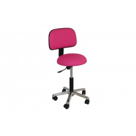 TABOURET AVEC DOSSIER BASE ALU